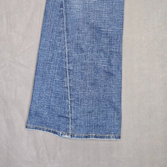 Vtg True Religion Denim Joey Low Rise Flare Jeans Twisted Seam Womens 27 A5-2 - Picture 3 of 10